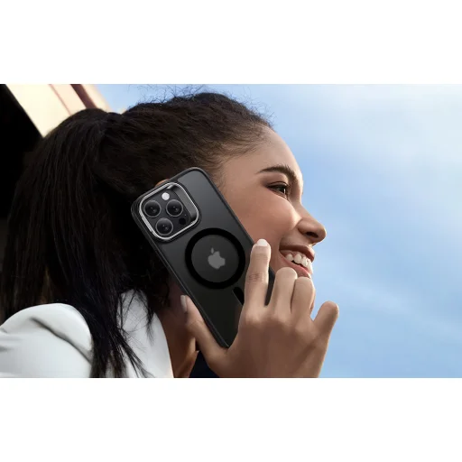  iPhone 16 Pro Fagyos Fekete ESR Classic Hybrid tok beépített állvánnyal (HaloLock) - 2