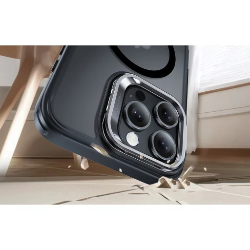  iPhone 16 Pro Fagyos Fekete ESR Classic Hybrid tok beépített állvánnyal (HaloLock) - 4
