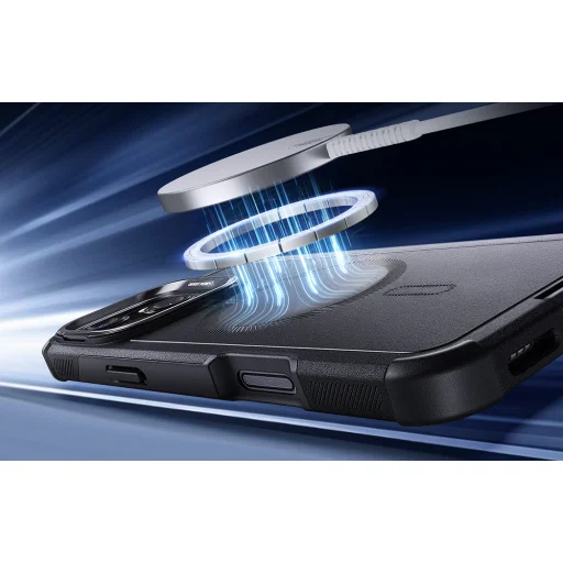  iPhone 16 Plus Fekete ESR Cyber Tough tok állvánnyal (HaloLock) - 3