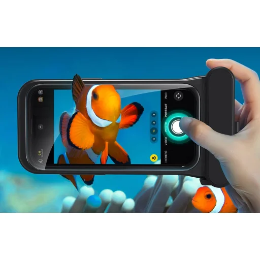 Vízálló Pouch iPhone 15 Pro/14 Pro/13 Pro tok (fekete) - 3