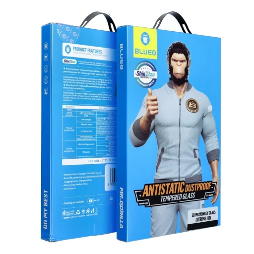 5D Mr. Monkey Glass - Samsung Galaxy S24 Plus fekete (Strong Lite) üvegfólia - 1