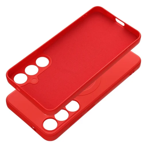 SILICONE MAG COVER tok kompatibilis MagSafe rendszerrel SAMSUNG S24 Plus piros - 3