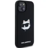  iPhone 15 Plus / 14 Plus Fekete Karl Lagerfeld Szilikon Choupette Fej MagSafe tok - 4