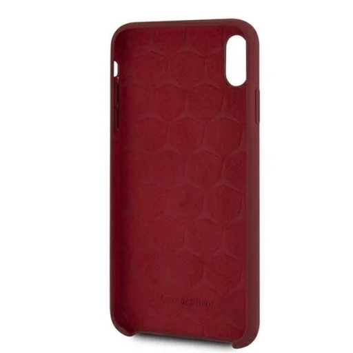 Mercedes MEHCI65SILRE iPhone Xs Max piros hardcase Silicone Line tok - 4