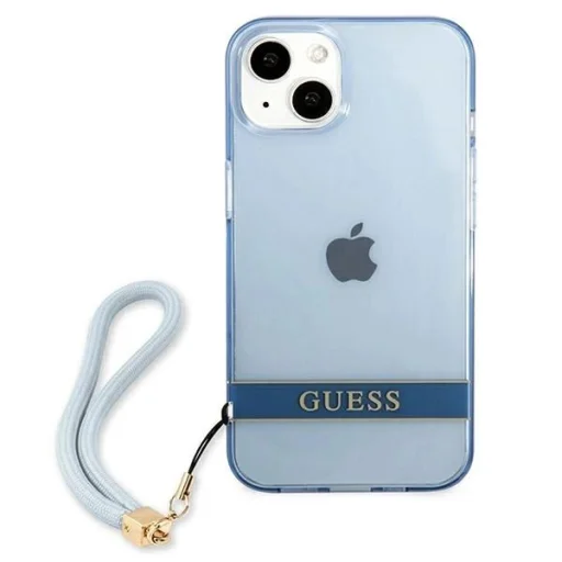 Guess GUHCP13MHTSGSB iPhone 13 6.1 "kék / kék keménytok áttetsző pánt tok - 3