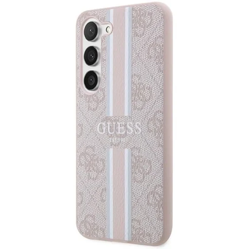 Guess GUHCS23SP4RPSP S23 S911 pink/pink hardcase 4G Printed Stripe tok - 2