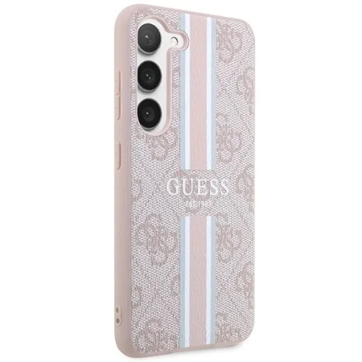 Guess GUHCS23SP4RPSP S23 S911 pink/pink hardcase 4G Printed Stripe tok - 4
