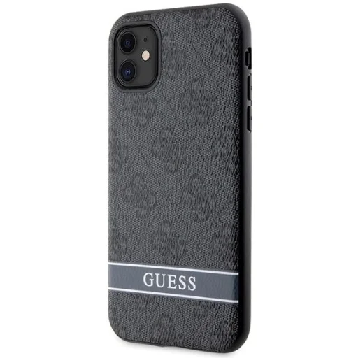 Guess GUHCN61P4SNK iPhone 11 szürke/szürke keménytok 4G Stripe tok - 2