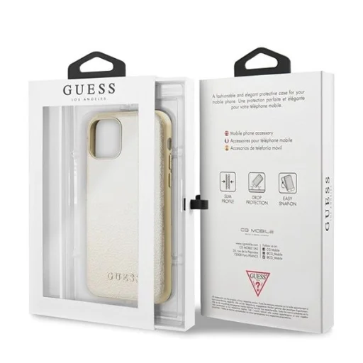 Guess GUHCN58IGLGO iPhone 11 Pro arany/arany kemény tok Iridescent tok - 7