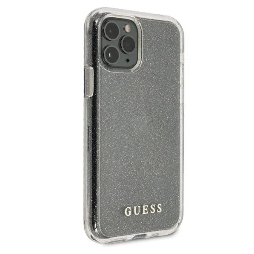 Guess GUHCN65PCGLSI iPhone 11 Pro Max ezüst/ezüst kemény tok Glitter tok - 5