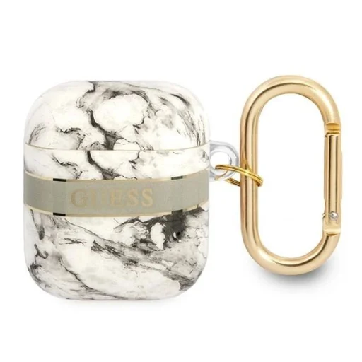 Guess GUA2HCHMAG AirPods tok szürke/szürke Marble Strap Collection - 1