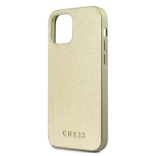 Guess GUHCP12LIGLGO iPhone 12 Pro Max 6.7" arany/arany keménytok Iridescent tok - 7