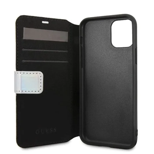 Guess GUFLBKN65BLD iPhone 11 Pro Max ezüst/ezüst Iridescent fliptok tok - 3