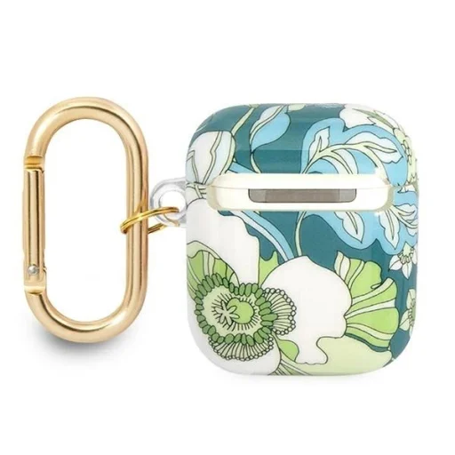 Guess GUA2HHFLN AirPods fliptok zöld/zöld Flower Strap kollekció - 2