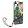 Guess GUHCP13SHFLSB iPhone 13 mini 5.4" kék/kék keménytok Flower Strap thumbnail