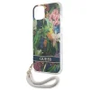 Guess GUHCP13SHFLSB iPhone 13 mini 5.4" kék/kék keménytok Flower Strap thumbnail