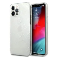 Guess GUHCP12L3D4GTR iPhone 12 Pro Max 6.7" átlátszó keménytok 4G 3D Minta Kollekció tok