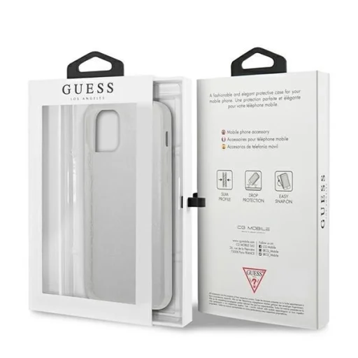 Guess GUHCP12L3D4GTR iPhone 12 Pro Max 6.7" átlátszó keménytok 4G 3D Minta Kollekció tok - 8