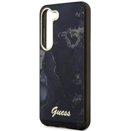 Guess GUHCS23MHTMRSK S23+ S916 fekete/fekete keménytok Golden Marble Kollekció tok - 6