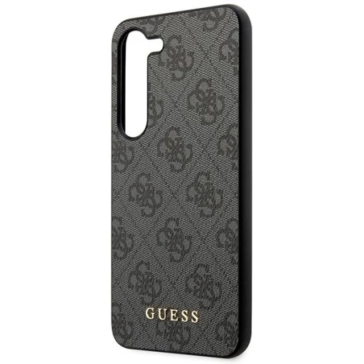 Guess GUHCS23SG4GFGR S23 S911 szürke/szürke keménytok 4G Metal Gold Logo tok - 6