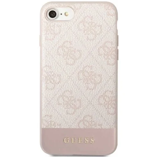 Guess GUHCI8G4GLPI iPhone 7/8/SE 2020/2022 pink/pink kemény tok 4G Stripe Collection tok - 3