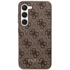 Guess GUHCS23MG4GFBR S23+ S916 barna/barna kemény tok, 4G Metal Gold Logo tok thumbnail