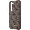 Guess GUHCS23MG4GFBR S23+ S916 barna/barna kemény tok, 4G Metal Gold Logo tok thumbnail