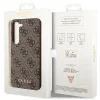 Guess GUHCS23MG4GFBR S23+ S916 barna/barna kemény tok, 4G Metal Gold Logo tok thumbnail