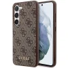 Guess GUHCS23MG4GFBR S23+ S916 barna/barna kemény tok, 4G Metal Gold Logo tok thumbnail