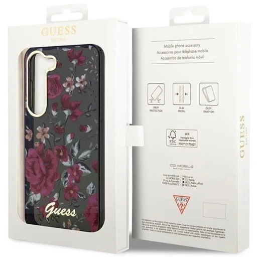 Guess GUHCS23MHCFWSA S23+ S916 zöld/kaki tok Flower Collection - 8