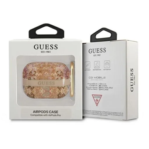 Guess GUAPHHFLD AirPods Pro tok arany/arany Paisley Strap Kollekció - 3