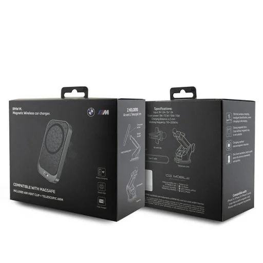 BMW vezeték nélküli töltő BMMWCCMPGPK 15W műszerfalra/szélvédőre/szellőzőrácsra fekete MagSafe M Edition - 4
