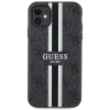 Guess GUHMN61P4RPSK iPhone 11 / Xr fekete/fekete kemény tok 4G Nyomtatott Csíkos MagSafe tok thumbnail