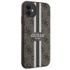 Guess GUHMN61P4RPSW iPhone 11 barna/barna kemény tok 4G Printed Stripes MagSafe tok thumbnail