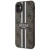 Guess GUHMN61P4RPSW iPhone 11 barna/barna kemény tok 4G Printed Stripes MagSafe tok thumbnail