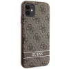 Guess GUHCN61P4SNW iPhone 11 barna/barna keménytok 4G Stripe tok thumbnail