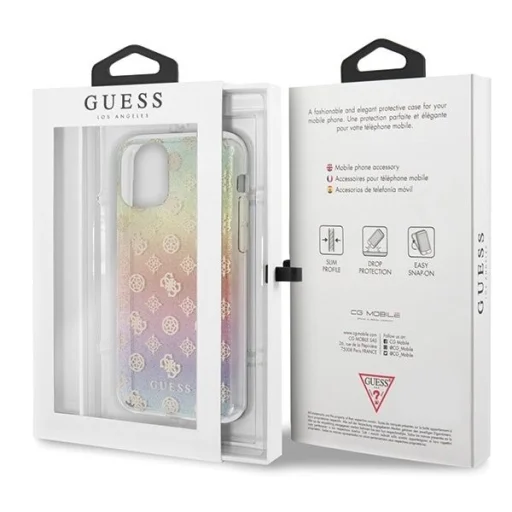 Guess GUHCN58PEOML iPhone 11 Pro multicolor kemény tok Iridescent 4G Peony tok - 7