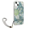Guess GUHCP13MHFLSN iPhone 13 6.1" zöld/zöld keménytok Flower Strap tok thumbnail