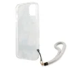 Guess GUHCP13MHFLSN iPhone 13 6.1" zöld/zöld keménytok Flower Strap tok thumbnail