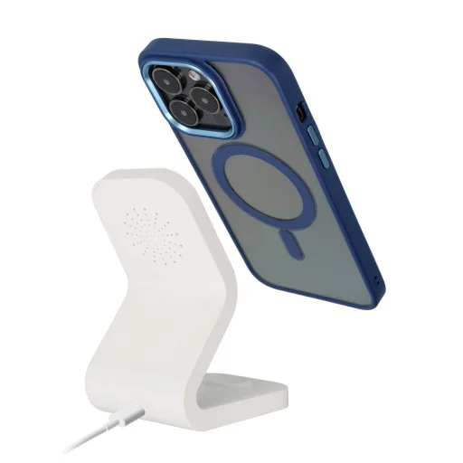 Color Edge Mag Cover tok kompatibilis MagSafe technológiával IPHONE 11-hez, tengerészkék - 4