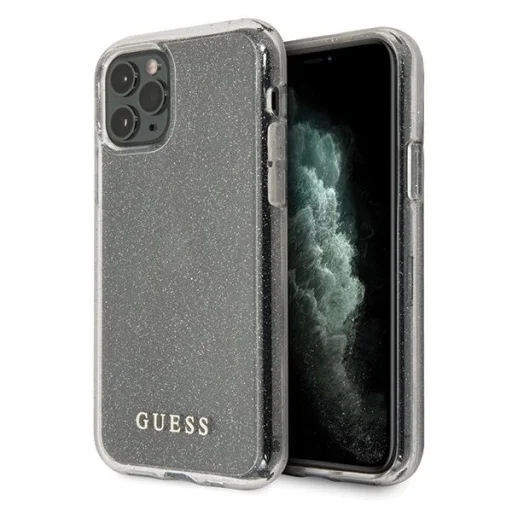 Guess GUHCN58PCGLSI iPhone 11 Pro ezüst/ezüst Glitter tok - 1