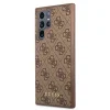 Guess GUHCS22LG4GFBR S22 Ultra S908 barna kemény tok 4G fém arany logó tok thumbnail