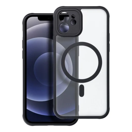 FULL MATTE MAG COVER tok MagSafe kompatibilis IPHONE 12-höz fekete - 1