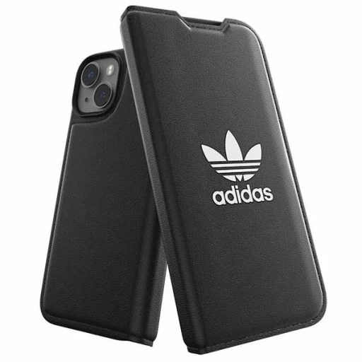 Adidas OR Booklet fliptok BASIC iPhone 14 6.1" fekete/fekete fehér 50181 - 1
