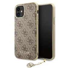 Guess GUHCN61GF4GBR iPhone 11 barna/barna kemény tok 4G Charms Kollekció tok