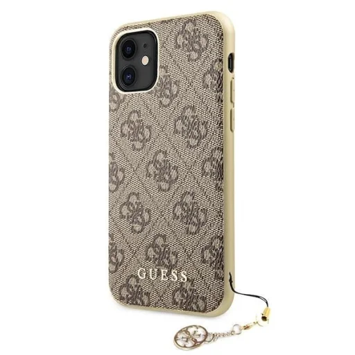 Guess GUHCN61GF4GBR iPhone 11 barna/barna kemény tok 4G Charms Kollekció tok - 2