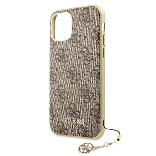 Guess GUHCN61GF4GBR iPhone 11 barna/barna kemény tok 4G Charms Kollekció tok - 5