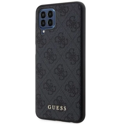 Guess GUHCSM33G4GFGR M33 5G M336 szürke/szürke kemény tok 4G Fém Arany Logó tok - 2