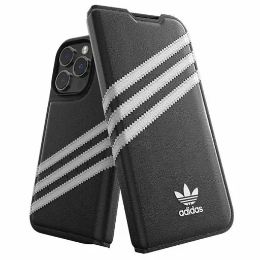 Adidas OR fliptok PU iPhone 14 Pro fekete/fehér tok - 1