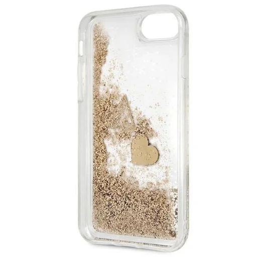 Guess GUOHCI8GLHFLGO iPhone 7/8/SE 2020 /SE 2022 arany/arany kemény tok Glitter Charms tok - 4